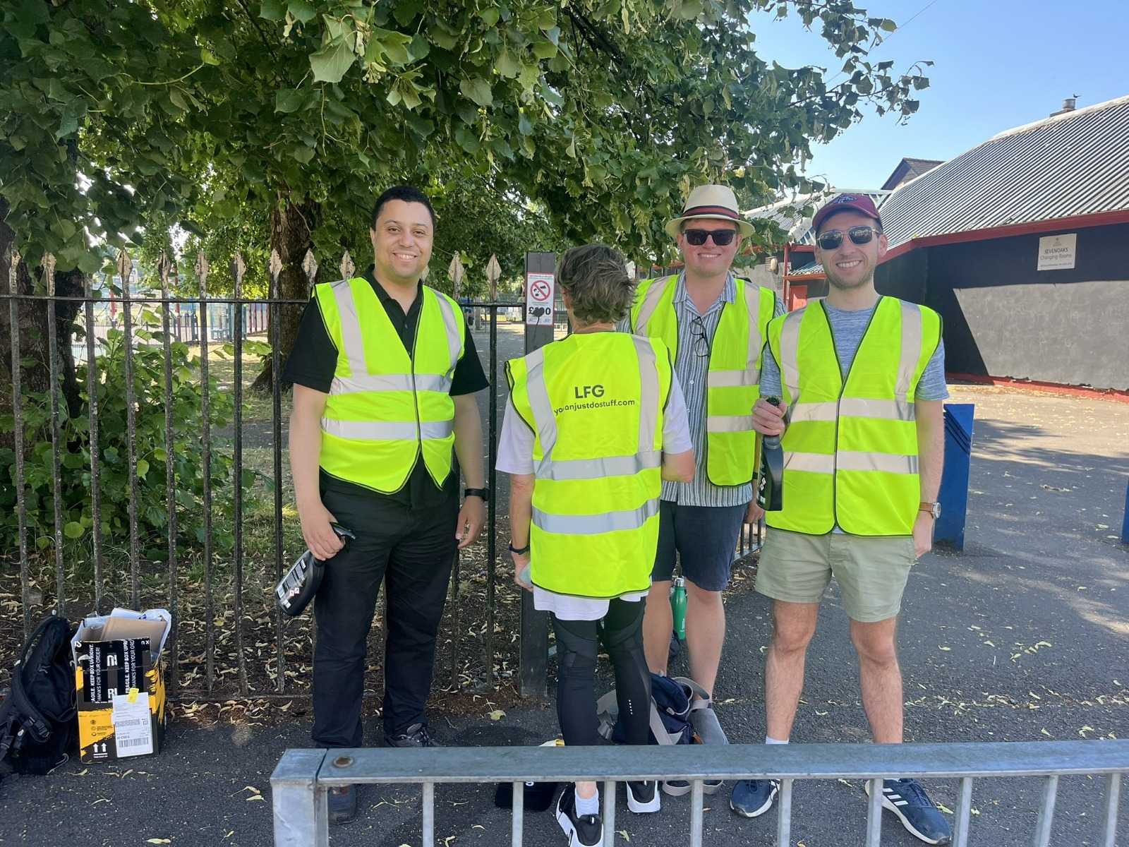 Clean Up Britain volunteers working together